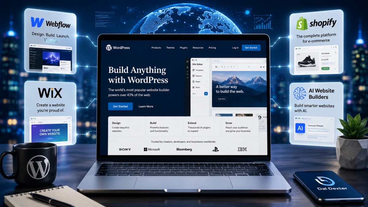 WordPress competing with modern website building platforms in 2026.