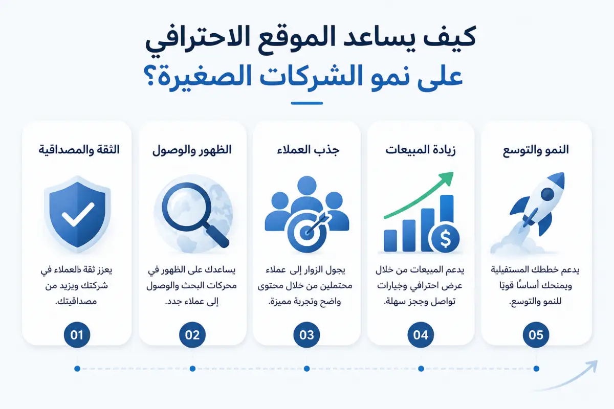 لماذا تحتاج الشركات الصغيرة إلى موقع احترافي؟ 2 e077147061825b6b91a2388673d34d4e